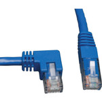 Tripp Lite N204-003-BL-LA Left-Angle Cat6 Gigabit Molded UTP Ethernet Cable (RJ45 Left-Angle M to RJ45 M) Blue 3 ft. (0.91 m)