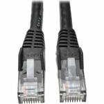 Tripp Lite N201-007-BK Cat6 Gigabit Snagless Molded (UTP) Ethernet Cable (RJ45 M/M) PoE Black 7 ft. (2.13 m)