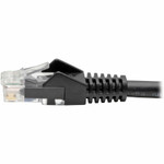 Tripp Lite N201-007-BK Cat6 Gigabit Snagless Molded (UTP) Ethernet Cable (RJ45 M/M) PoE Black 7 ft. (2.13 m)