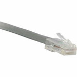 ENET C6-GY-NB-1-ENC Cat6 Gray 1 Foot Non-Booted (No Boot) (UTP) High-Quality Network Patch Cable RJ45 to RJ45 - 1Ft
