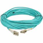 AddOn ADD-LC-LC-33M5OM4P 33m LC (Male) to LC (Male) Straight Aqua OM4 Duplex Plenum Fiber Patch Cable