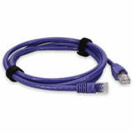 AddOn ADD-5FCAT6XO-PE 5ft RJ-45 (Male) to RJ-45 (Male) Purple Microboot, Snagless Cat6 Crossover UTP PVC Copper Patch Cable