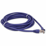 AddOn ADD-25FCAT6A-PE-TAA 25ft RJ-45 (Male) to RJ-45 (Male) Straight Purple Cat6A UTP PVC Copper TAA Compliant Patch Cable