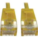 Tripp Lite N261-S07-YW Cat6a 10G Snagless Molded Slim UTP Ethernet Cable (RJ45 M/M), PoE, Yellow, 7 ft. (2.1 m)