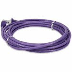 AddOn ADD-15FCAT6-PE 15ft RJ-45 (Male) to RJ-45 (Male) Purple Cat6 UTP PVC Copper Patch Cable