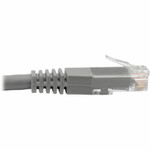 Tripp Lite N200-001-GY Cat6 Gigabit Molded (UTP) Ethernet Cable (RJ45 M/M) PoE Gray 1 ft. (0.31 m)