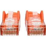 Tripp Lite N201-015-OR Cat6 Gigabit Snagless Molded (UTP) Ethernet Cable (RJ45 M/M) PoE Orange 15 ft. (4.57 m)