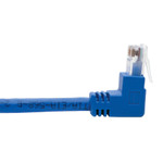 Tripp Lite N204-001-BL-UD Up/Down-Angle Cat6 Gigabit Molded UTP Ethernet Cable (RJ45 Up-Angle M to RJ45 Down-Angle M) Blue 1 ft. (0.31 m)