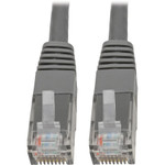 Tripp Lite N200-002-GY Cat6 Gigabit Molded (UTP) Ethernet Cable (RJ45 M/M) PoE Gray 2 ft. (0.61 m)