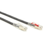 Black Box C6APC80S-BK-15 CAT6A 650-MHz Locking Snagless Patch Cable