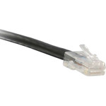ENET C5E-BK-NB-1-ENC Cat5e Black 1 Foot Non-Booted (No Boot) (UTP) High-Quality Network Patch Cable RJ45 to RJ45 - 1Ft