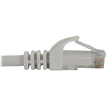 Tripp Lite N261-100-WH Cat6a 10G Snagless Molded UTP Ethernet Cable (RJ45 M/M), PoE, White, 100 ft. (30.5 m)