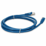 AddOn ADD-5FCAT7F-BE 5ft RJ-45 (Male) to RJ-45 (Male) Blue Microboot, Snagless Cat7 S/FTP PVC Copper Patch Cable