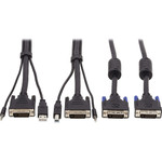 Tripp Lite P784-006-DV Dual DVI KVM Cable Kit DVI USB 3.5 mm Audio (3xM/3xM) + DVI (M/M) 6 ft. (1.83 m)