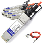 AddOn QSFP-4SFP25G-AOC7MAO Compatible TAA Compliant 100GBase-AOC QSFP28 to 4xSFP28 Direct Attach Cable (850nm, MMF, 7m)