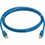 Tripp Lite N272L-F02M-BL Cat8 40G Snagless SSTP Ethernet Cable (RJ45 M/M), PoE, LSZH, Blue, 2 m (6.6 ft.)