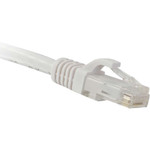 ENET C5E-WH-30-ENC Cat5e White 30 Foot Patch Cable with Snagless Molded Boot (UTP) High-Quality Network Patch Cable RJ45 to RJ45 - 30Ft