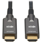 Tripp Lite P568FA-10M High-Speed Armored HDMI Fiber Active Optical Cable (AOC) 4K @ 60 Hz HDR 4:4:4 M/M Black 10 m (33 ft.)