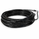 AddOn ADD-13FCAT6AS-BK 13ft RJ-45 (Male) to RJ-45 (Male) Black Cat6A Straight Shielded Twisted Pair PVC Copper Patch Cable