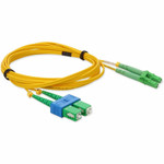 AddOn ADD-ALC-ASC-2M9SMF 2m ALC (Male) to ASC (Male) Yellow OS2 Duplex Fiber OFNR (Riser-Rated) Patch Cable