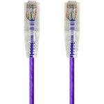 Monoprice 14796 SlimRun Cat6 28AWG UTP Ethernet Network Cable, 1ft Purple