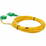 AddOn ADD-ASC-ASC-2M9SMF 2m ASC (Male) to ASC (Male) Yellow OS2 Duplex Fiber OFNR (Riser-Rated) Patch Cable