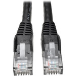 Tripp Lite N201-002-BK50BP Cat6 Gigabit Snagless Molded (UTP) Ethernet Cable (RJ45 M/M) PoE Black 2 ft. (0.61 m) 50-Piece Bulk Pack