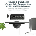 StarTech HDMIDVIMM6 HDMI to DVI Cable - 6 ft / 2m - HDMI to DVI-D Cable - HDMI Monitor Cable - HDMI to DVI Adapter Cable