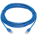 Tripp Lite N261-S15-BL Cat6a 10G Snagless Molded Slim UTP Ethernet Cable (RJ45 M/M) Blue 15 ft. (4.57 m)