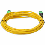 AddOn ADD-MPOMPO-3M9SMS 3m MPO (Female) to MPO (Female) 12-Strand Yellow OS2 Straight Fiber OFNR (Riser-Rated) Patch Cable