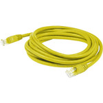 AddOn ADD-8FCAT6-YW 8ft RJ-45 (Male) To RJ-45 (Male) Yellow Cat6 Straight UTP PVC Copper Patch Cable