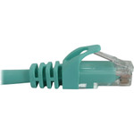 Tripp Lite N261-050-AQ Cat6a 10G Snagless Molded UTP Ethernet Cable (RJ45 M/M), PoE, Aqua, 50 ft. (15.2 m)