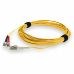 AddOn ADD-ST-LC-3M5OM4-YW 3m LC (Male) to ST (Male) Yellow OM4 Duplex Fiber OFNR (Riser-Rated) Patch Cable