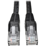 Tripp Lite N201-075-BK Cat6 Gigabit Snagless Molded (UTP) Ethernet Cable (RJ45 M/M) PoE Black 75 ft. (22.86 m)