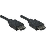 Manhattan 308434 HDMI Male to Male High Speed Shielded Cable, 50', Black