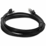 AddOn ADD-1FCAT6A-BK 1ft RJ-45 (Male) to RJ-45 (Male) Straight Black Cat6A UTP PVC Copper Patch Cable