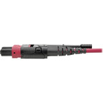 Tripp Lite N845-15M-12-MG 100G MTP/MPO Multimode OM4 Plenum-Rated Fiber Optic Cable (F/F), 12 Fiber, 40/100GBASE-SR4, Push/Pull Tabs, Magenta, 15 m