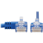 Tripp Lite N204-S05-BL-LA Left-Angle Cat6 Gigabit Molded Slim UTP Ethernet Cable (RJ45 Left-Angle M to RJ45 M) Blue 5 ft. (1.52 m)