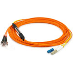 AddOn ADD-MODE-STLC6-10 10m LC (Male) to ST (Male) Orange OM1 & OS1 Duplex Fiber Mode Conditioning Cable