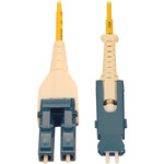 Tripp Lite N383L-01M 40/100/400G Singlemode 9/125 OS2 Fiber Optic Cable (Duplex SN-UPC to Duplex LC-UPC M/M) LSZH Yellow 1 m (3.3 ft.)