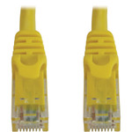 Tripp Lite N261-020-YW Cat6a 10G Snagless Molded UTP Ethernet Cable (RJ45 M/M), PoE, Yellow, 20 ft. (6.1 m)