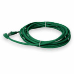 AddOn ADD-15FCAT5E-GN 15ft RJ-45 (Male) to RJ-45 (Male) Straight Green Cat5e UTP PVC Copper Patch Cable