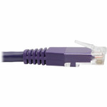 Tripp Lite N200-006-PU Cat6 Gigabit Molded (UTP) Ethernet Cable (RJ45 M/M) PoE Purple 6 ft. (1.83 m)