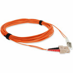 AddOn ADD-SC-LC-3M5OM4-OE 3m LC (Male) to SC (Male) Orange OM4 Duplex OFNR (Riser-rated) LOMM Patch Cable