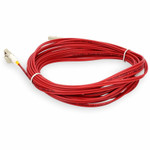 AddOn ADD-LC-LC-2M5OM3-RD 2m LC (Male) to LC (Male) Red OM3 Duplex Fiber OFNR (Riser-Rated) Patch Cable