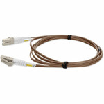 AddOn ADD-LC-LC-1M6MMF-BN 1m LC (Male) to LC (Male) Brown OM1 Duplex PVC Fiber Patch Cable