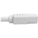 Tripp Lite Heavy-Duty PDU Power Cord C13 to C14 15A 250V 14 AWG 3 ft. (0.91 m) White