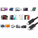 SIIG CB-TB0211-S1 Thunderbolt 4 Cable 2.3ft (0.7M) - 8K@60Hz Display - 40Gbps Data Transfer - Up to 240W Charging - Intel Thunderbolt Certified SIIG CB-TB0211-S1 Thunderbolt 4 Cable 2.3ft (0.7M) - 8K@60Hz Display - 40Gbps Data Transfer - Up to 240W Charging - Intel Thunderbolt Certified