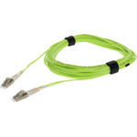 AddOn ADD-LC-LC-2M5OM5 2m LC (Male) to LC (Male) Lime Green OM5 Duplex Fiber OFNR (Riser-Rated) Patch Cable
