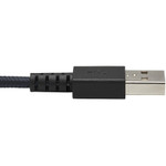 Tripp Lite U050-003-GY-MAX Heavy-Duty USB 2.0 USB-A to Micro-B Cable M/M UHMWPE and Aramid Fibers Gray 3 ft. (0.91 m)